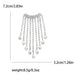 Rhinestone Tassel Lapel Pin Korean Fashion Fringe Brooch