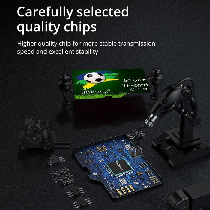 Mini SD Card 64GB A1 Memory Card for Surveillance Equipment Cell Phone Computer High Speed TF Card 64G U3