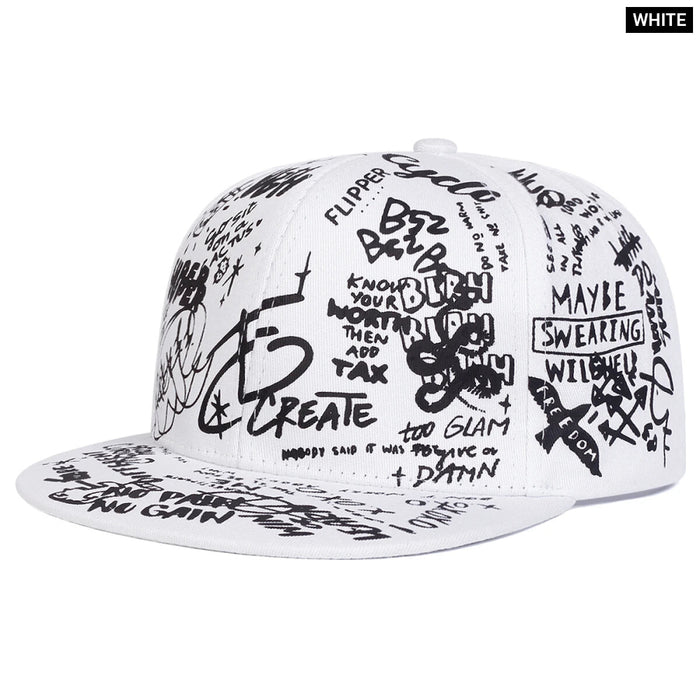 Graffiti Print Hip Hop Hat