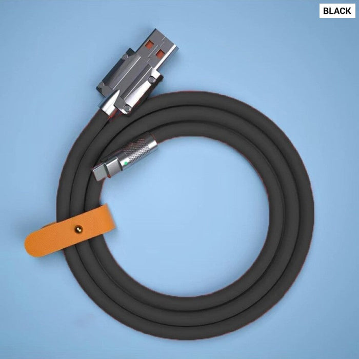 120W 6A Fast Charge TypeC Liquid Silicone Cable Quick Charge USB Cable For Xiaomi Huawei Samsung Pixel USB Bold Data Line