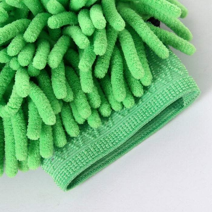 Car Wash Cleaning Gloves Microfiber Towel Chenille 2 in 1 Car Wash Cleaning Cloth Car Cleaning Accessories