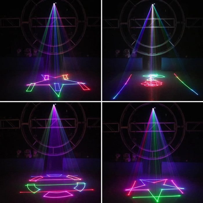 500mW RGB DMX SD Card Animation Laser Projector PRO DJ Disco Stage Lighting Effect Party Wedding Holiday Club Bar Scanner