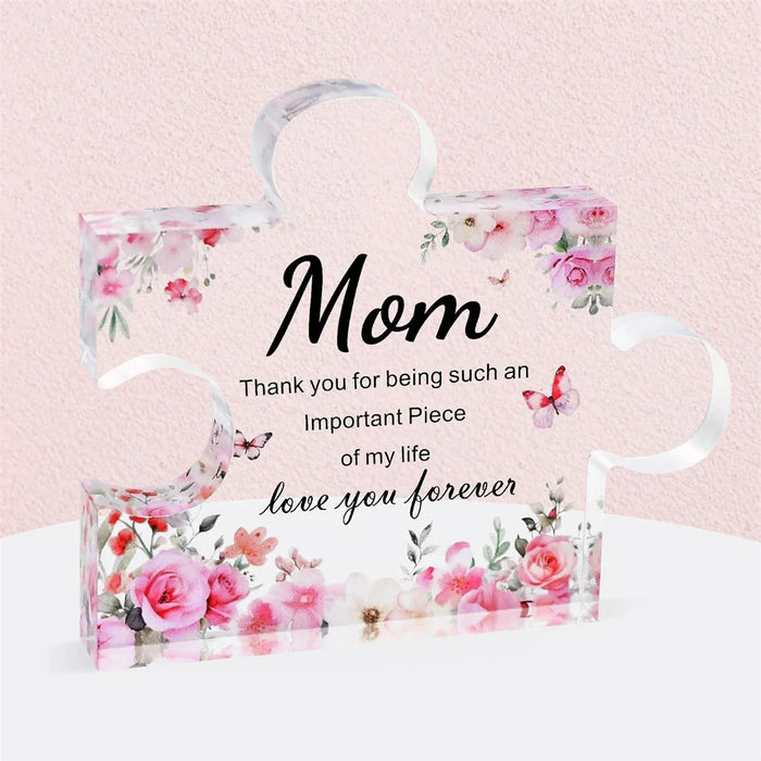 Mom Birthday Gifts Acrylic Block Puzzle For Daughter/Son