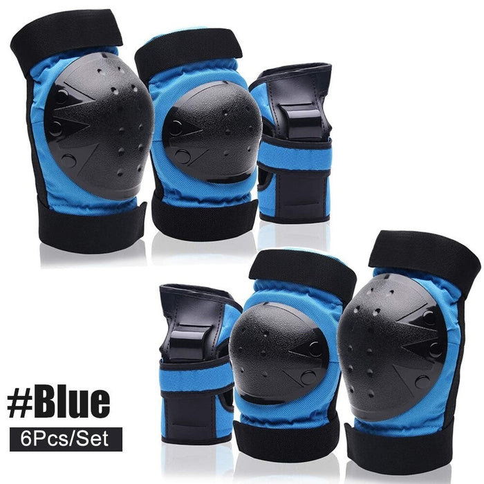 Protective Gear Knee Elbow Pads Wrist Guards for Skateboarding Roller Skating Cycling