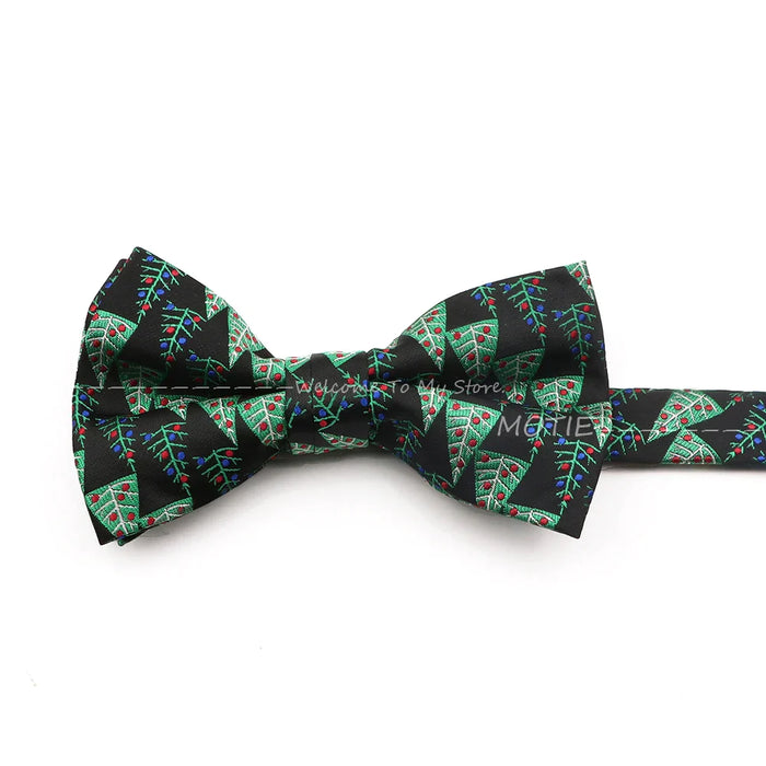 Christmas Tree Snowflake Bowtie For Weddings And Parties