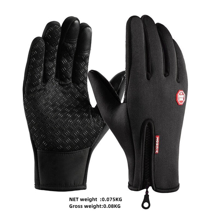 Outdoor Sports Touch Screen Non Slip Wind Fleece Warm Mountain Riding Gloves