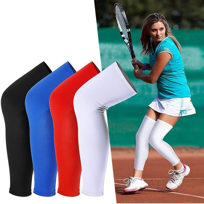 1Pair Full Length Leg Sleeves For Men Women Running Basketball