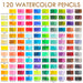 120 Adult Colouring Pencils Set