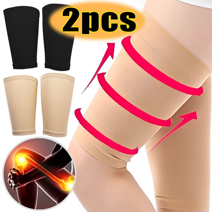 2 Pcs Thigh Compression Sleeves For Quad Groin Pain Relief And Injury Recovery