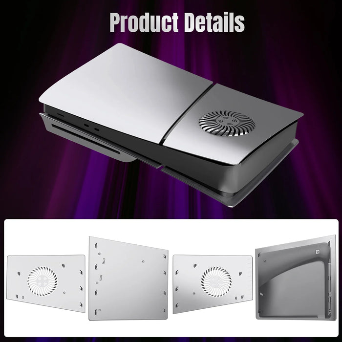 Ps5 Slim Silver Cover Plates With Cooling Vent