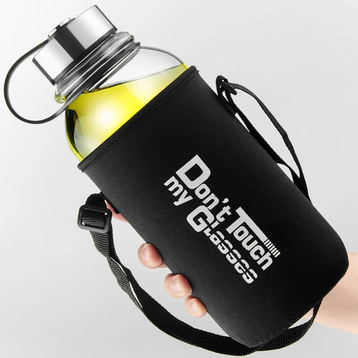 Large Glass Water Bottle For Outdoor Sports And Cycling