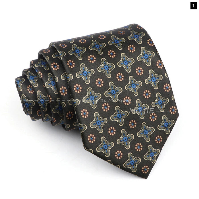 Paisley Necktie For Weddings Business And Daily Wear