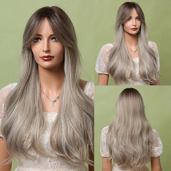 Water Wave Wig With Bangs For Women Cosplay And Party Ready