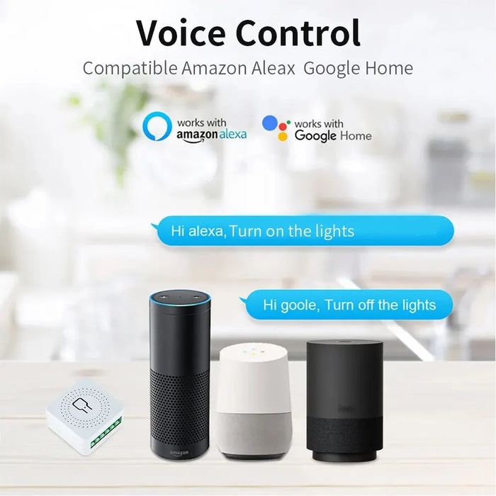 16A Mini Wifi Smart Switch 2Way Control Timer Tuya Alexa Google Home Compatible