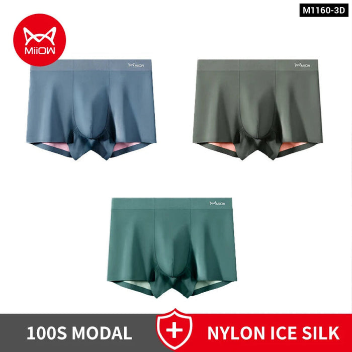 Pack Of 3 Modal Mens Boxer Shorts Antibacterial