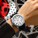 Fashion Watches For Men Left Hand Design Quartz