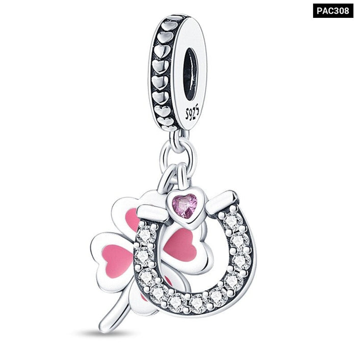 Spring Series Charms Beads 925 Silver Flower Birds Butterfly Pendent Fit Original Pandora Bracelet Jewelry