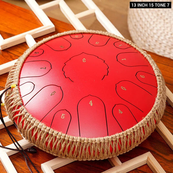 13 Inch Steel Tongue Drum For Yoga Meditation & Music Therapy