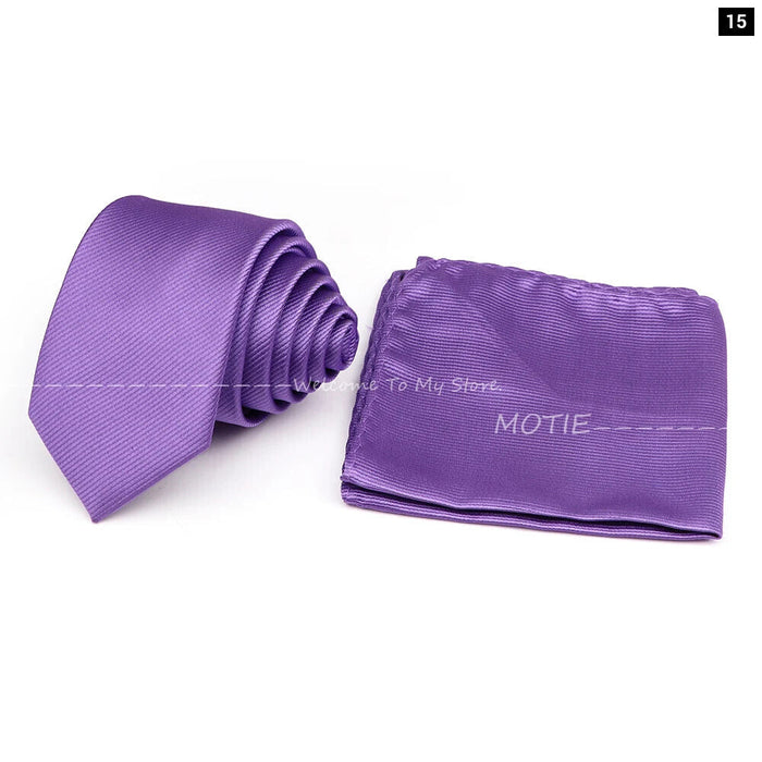 Classic Striped Tie Set For Business And Weddings