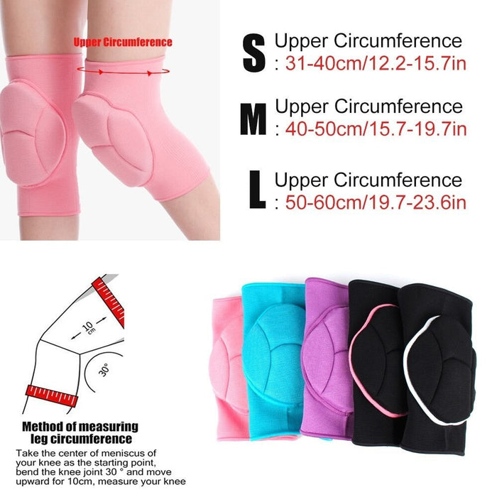 Soft Non-SlipThick Sponge Collision Avoidance Sports Knee Pads For Dance Wrestling Cycling