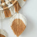 Round Macrame Fringe Mirror For Home Decor