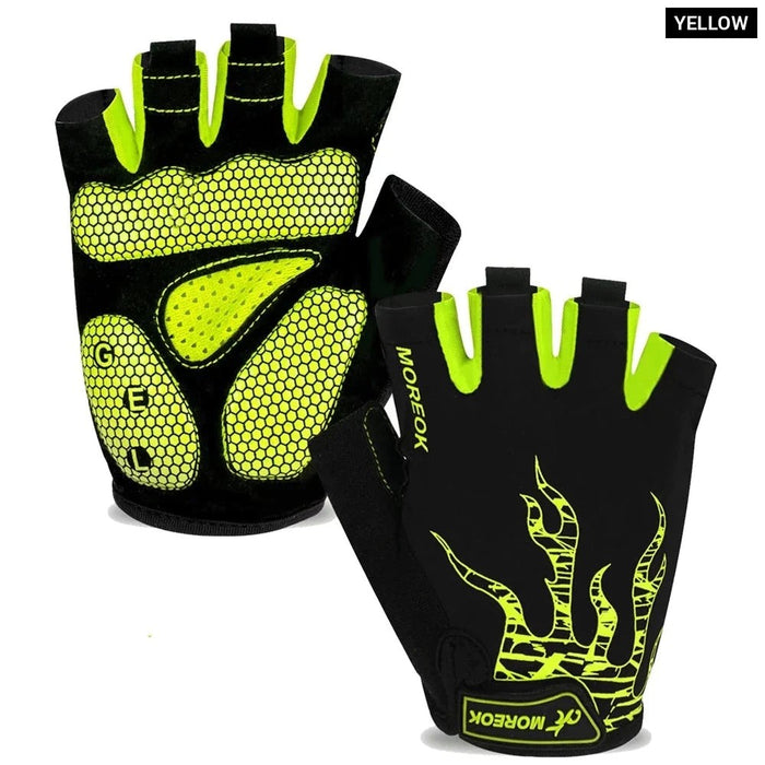 1 Pair Non-Slip Breathable Gel Pad Biking Gloves For Men Women