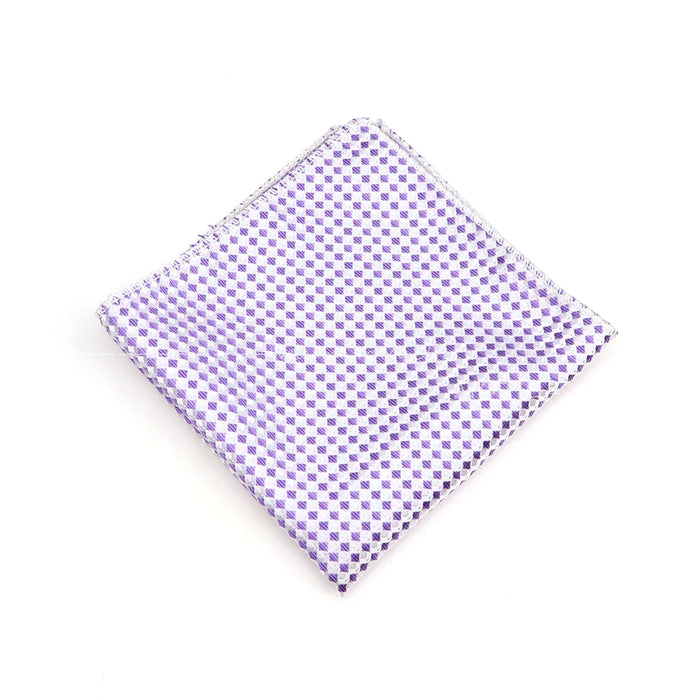 Purple Striped Handkerchief Mens Tuxedo Accessory