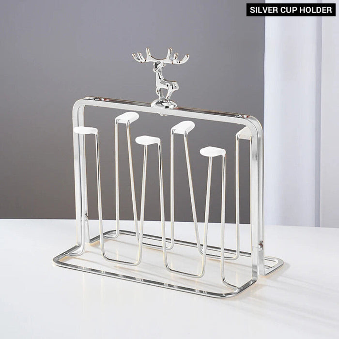 Modern Nordic Moose Iron Cup Holder