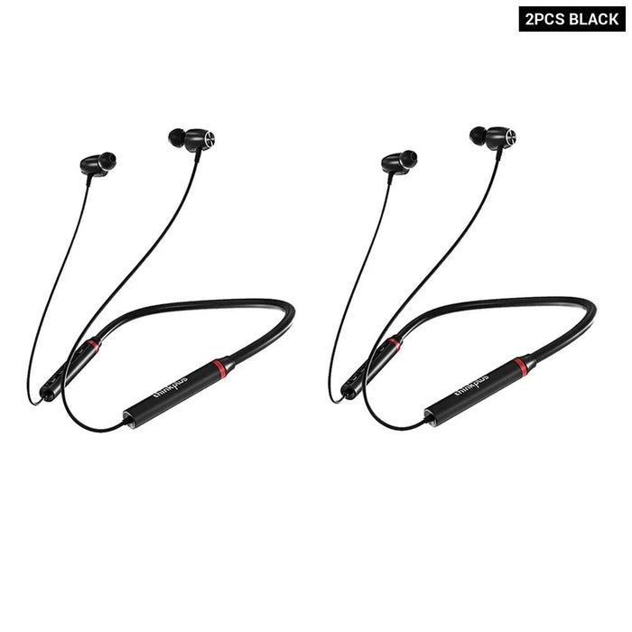 Wireless Bluetooth 5.0 He05X Waterproof Hifi Sound Magnetic Neckband 8H Sports Earphones