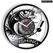 Modern Fly Fishing Vinyl Record Wall Clock