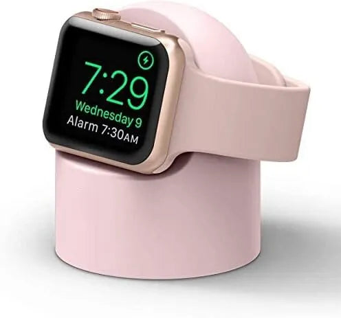 Apple Watch Charger Stand Silicone Dock For Series 9 2 Se 4 6 Cable Holder