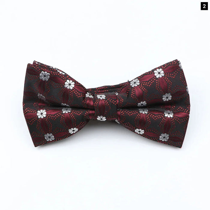 Bowtie For Men Plaid Stripes Dots