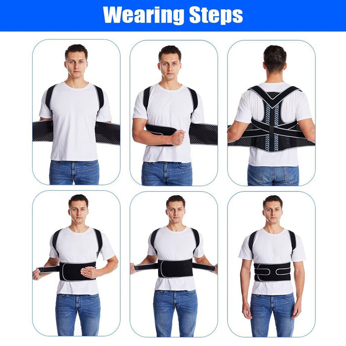 Adjustable Fully Back Posture Corrector Stop Slouching & Hunching