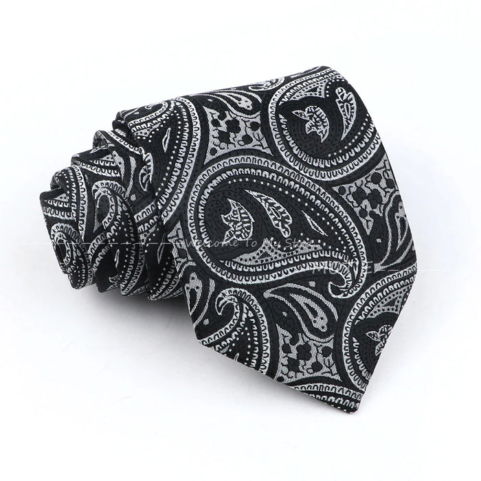 Green Paisley Necktie For Weddings And Daily Wear