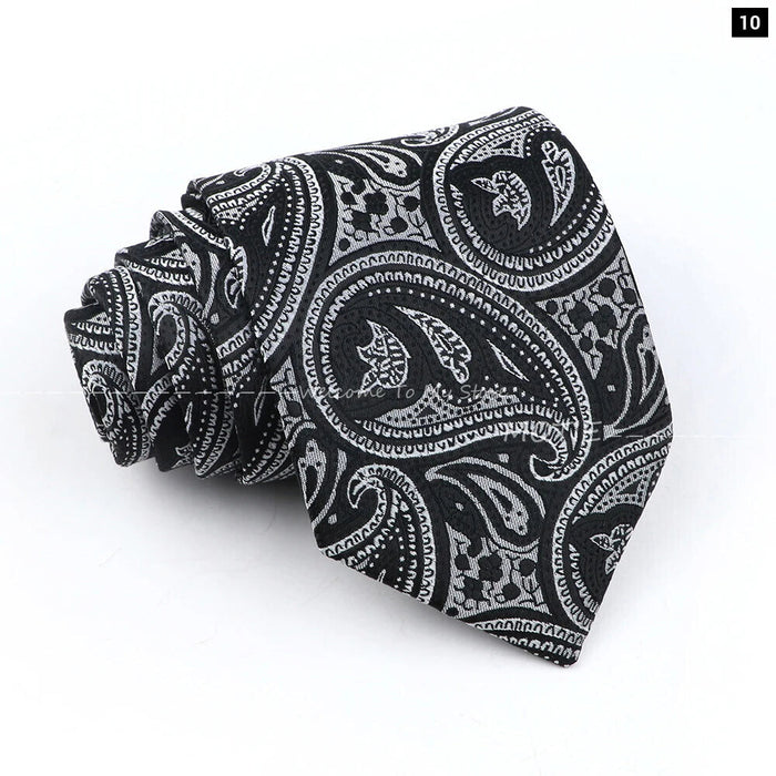 Green Paisley Necktie For Weddings And Daily Wear