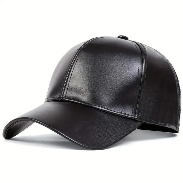 Adjustable Leather Baseball Cap / Hat For Outdoor Wear