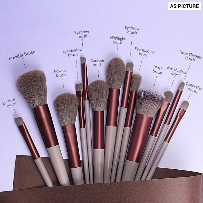 13 Pcs Makeup Brushes Set Eye Shadow Foundation Women