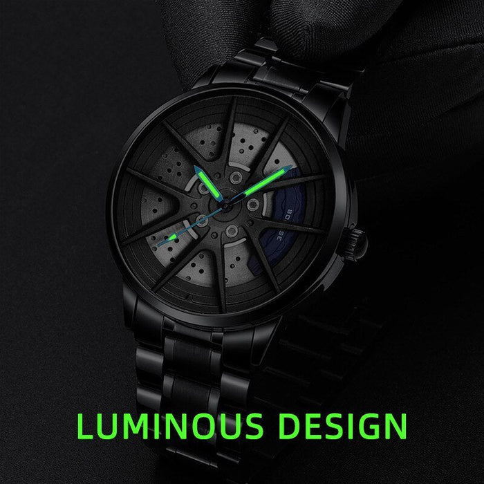 Fashion Mens Watches Luxury Quartz Men Wrist Watch Waterproof Luminous Stainless Steel Watch Bracelet Clock