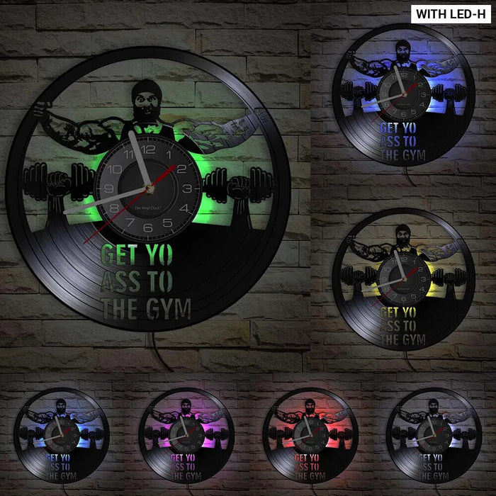 Motivational Fitness Club Wall Clock