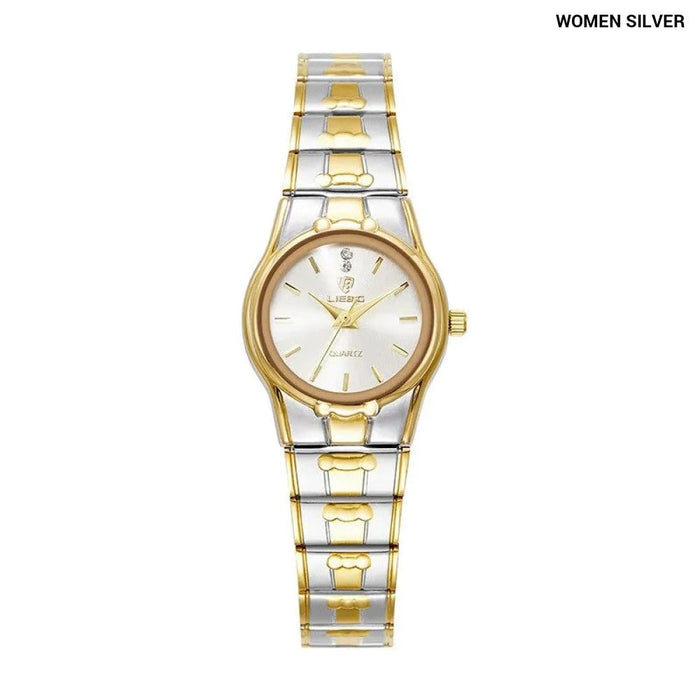 Fashion Quartz Wristwatch Women Men Luxury Full Steel 3Bar Waterproof Watches For Female Ladies Clock