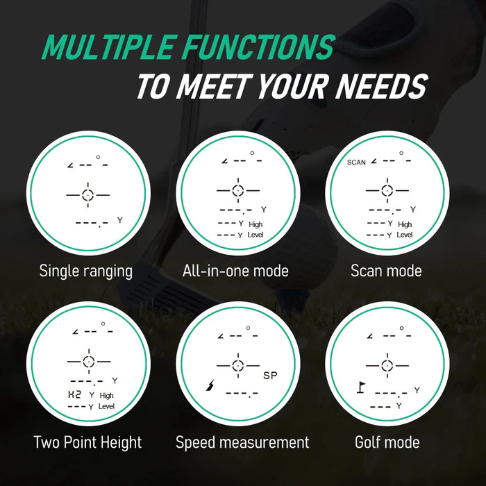 Sport And Hunting Golf Range Finder With Slope
