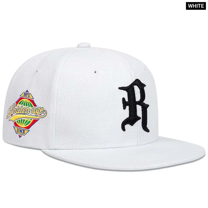 Adjustable Gothic R Embroidery Baseball Cap / Hat