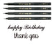 6 Piece Calligraphy Pen Set Fine Brush Markers For Drawing