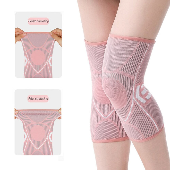 1 Pair Knitted Knee Compression Sleeves for Men Women Cycling Basketball Football