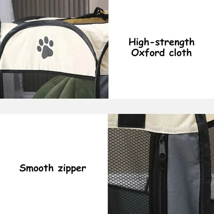 Foldable Pet Tent Kennel For Large Dogs And Cats