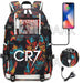 Unisex Cr7 Football Casual Daypack School Bag