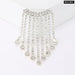 Rhinestone Tassel Lapel Pin Korean Fashion Fringe Brooch