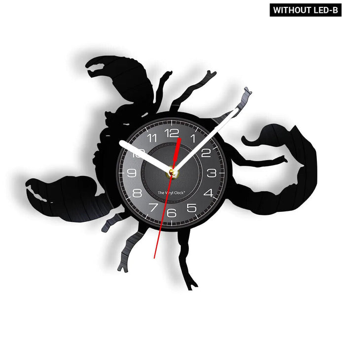 Scorpio Zodiac Vinyl Record Wall Clock