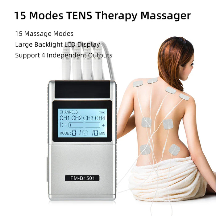 15 Mode Ems Tens Massager For Pain Relief