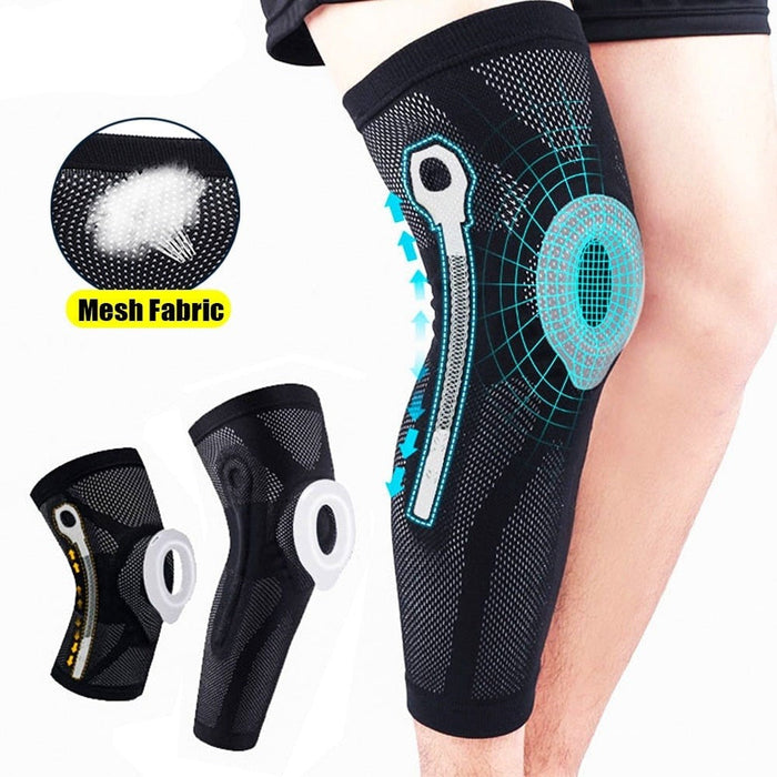 Non-slip Breathable Leg Sleeve Knee Pad With Thickened Silicone Ring